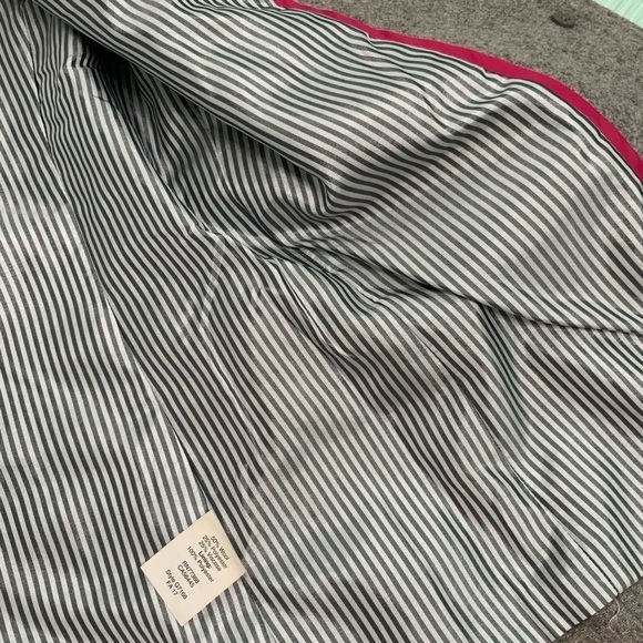 J Crew Mercantile Gray Wool Blend Blazer Jacket Gold Crest Buttons - Picture 7 of 7